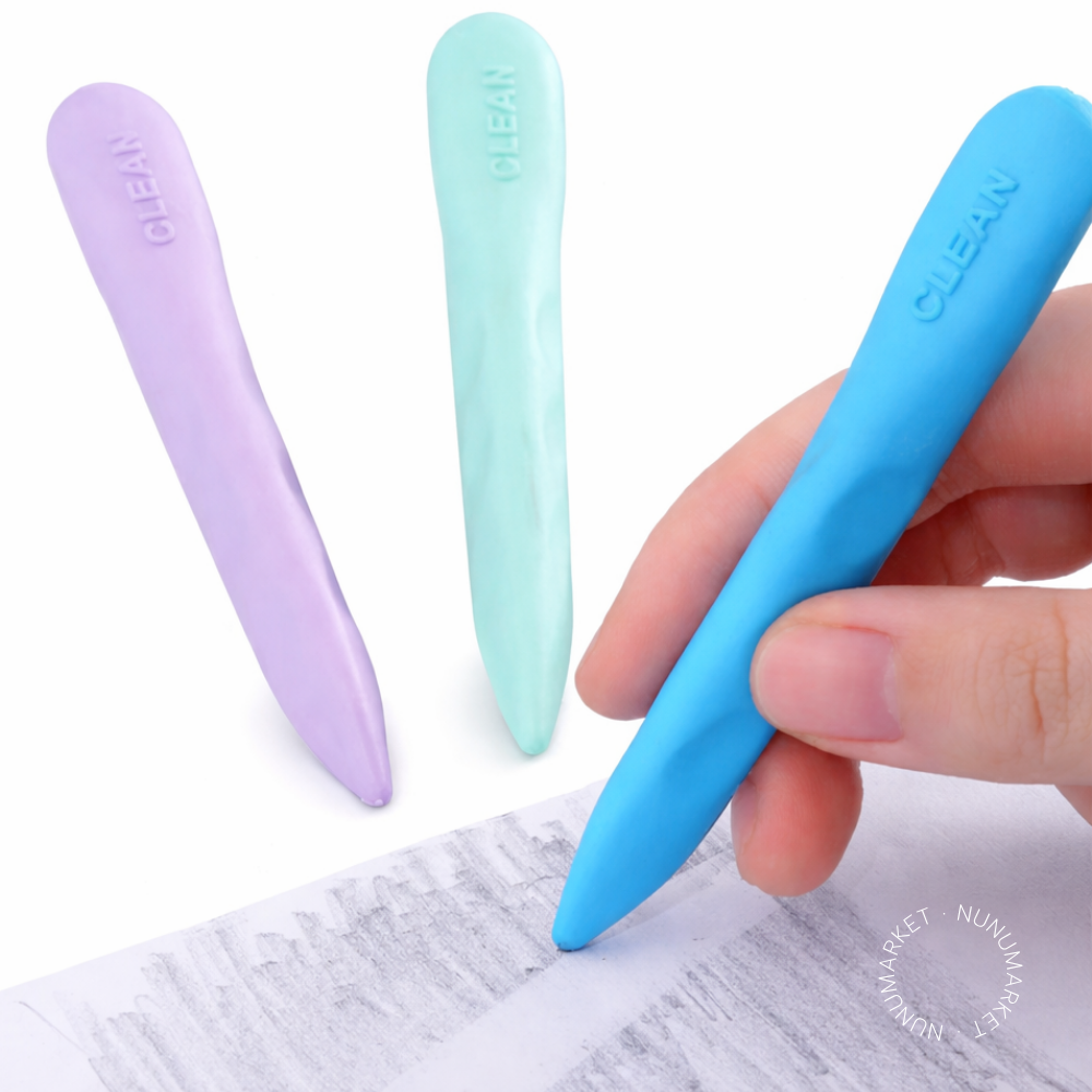 누누마켓 펜슬형 손잡이 지우개 필기용 문구템, 1개, 랜덤 4,900원