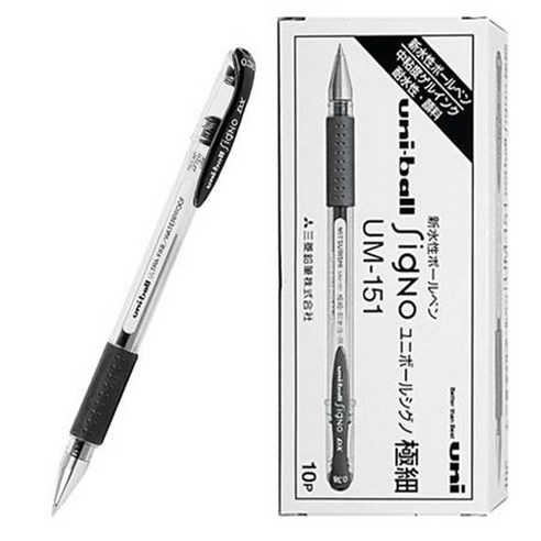 미쯔비시 유니볼 시그노 볼펜 0.38mm 10p 16,000원