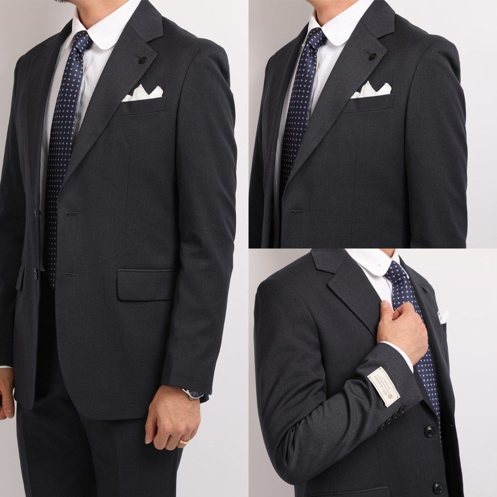 로얄수트 청그레이 울블렌딩 솔리드 가을 정장세트 199,000원