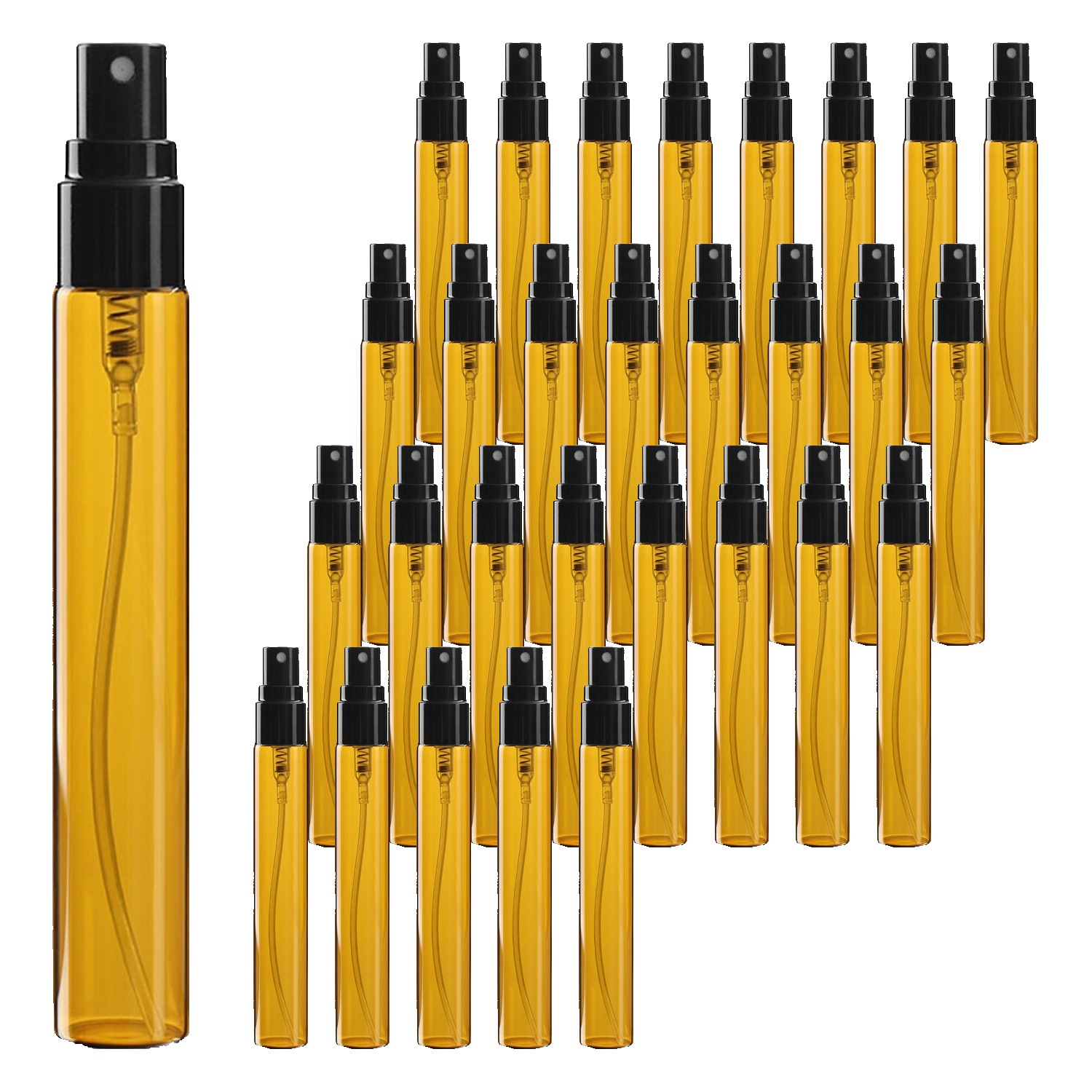 알루미늄캡 스프레이 용기 10ml, 40개, 브라운(용기) + 블랙(캡) 20,700원