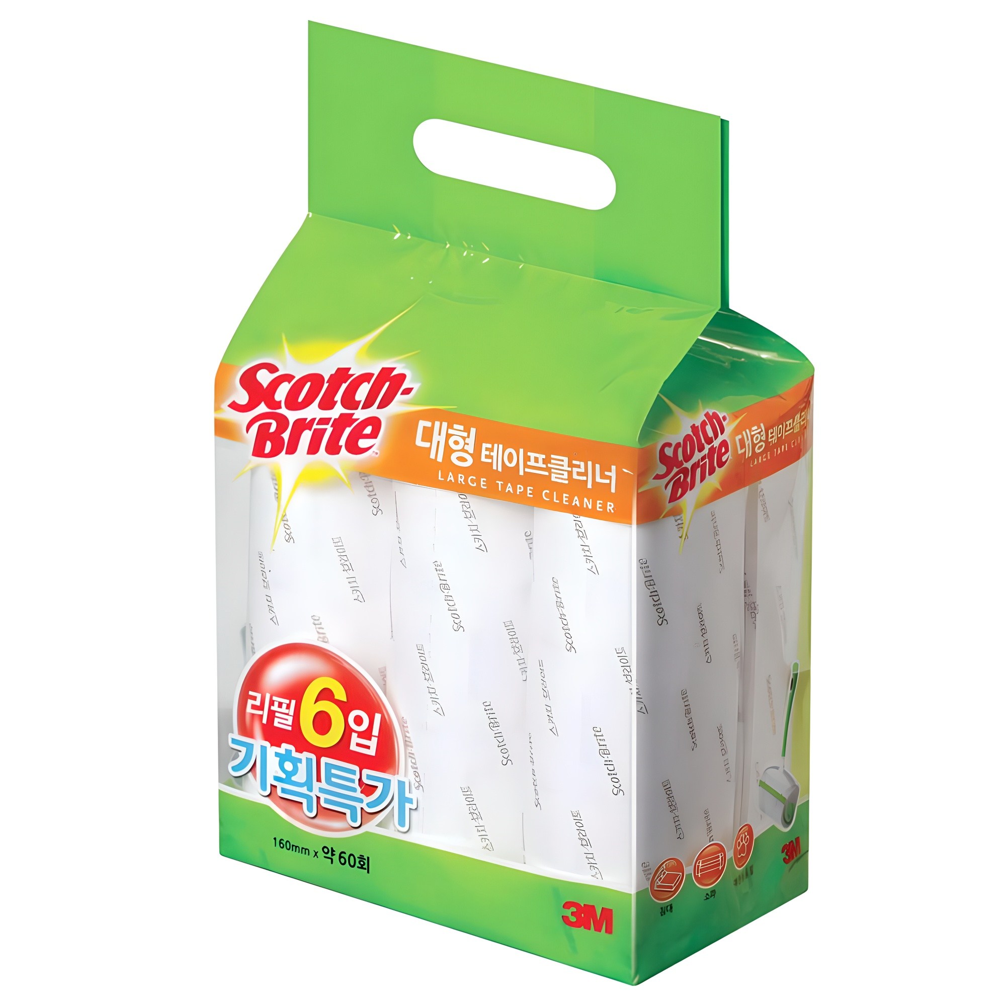 3M 리필 테이프클리너 대형 리필 6개입 11,000원