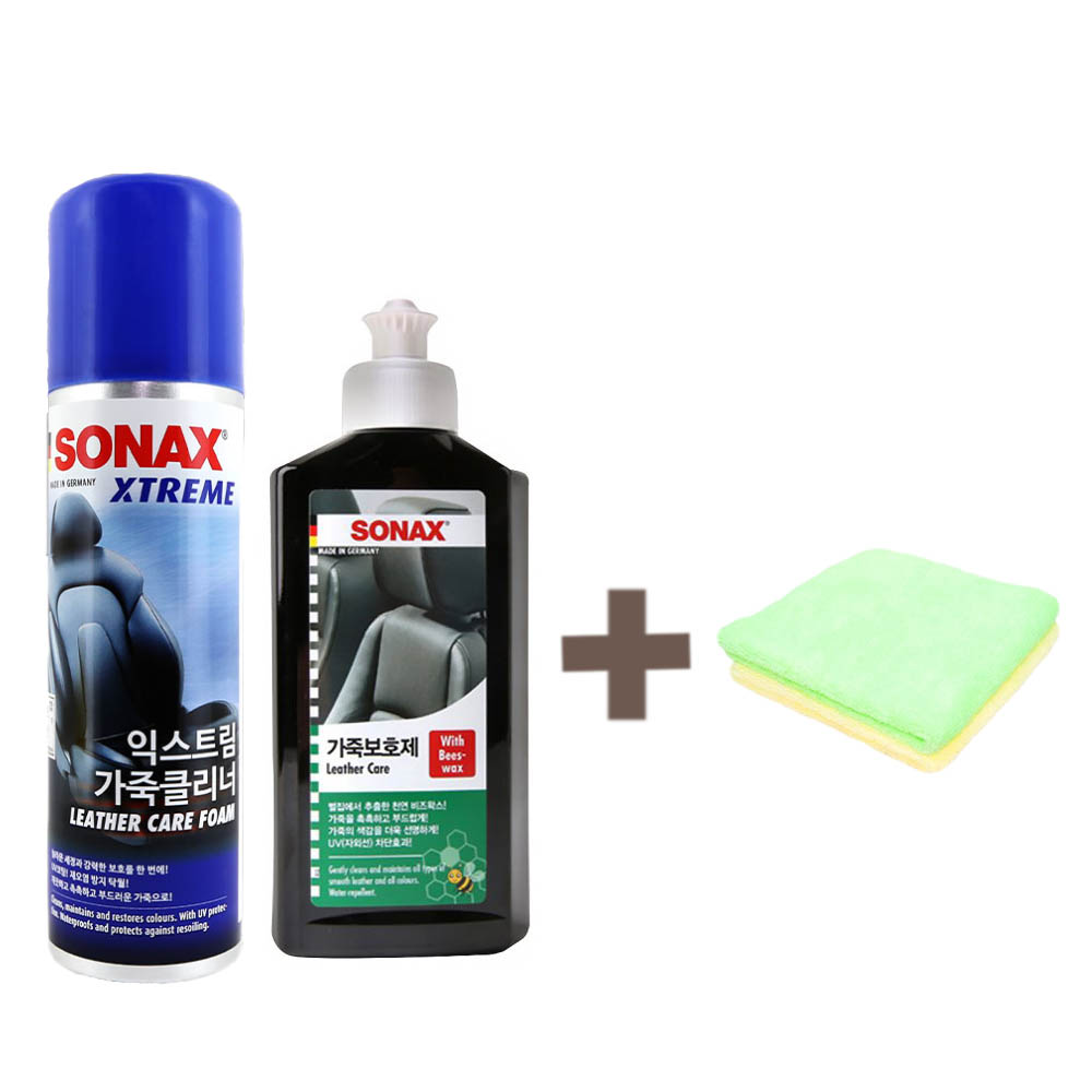 소낙스 가죽관리세트 - 가죽보호제+익스트림가죽크리너+극세사타월1P 36,750원