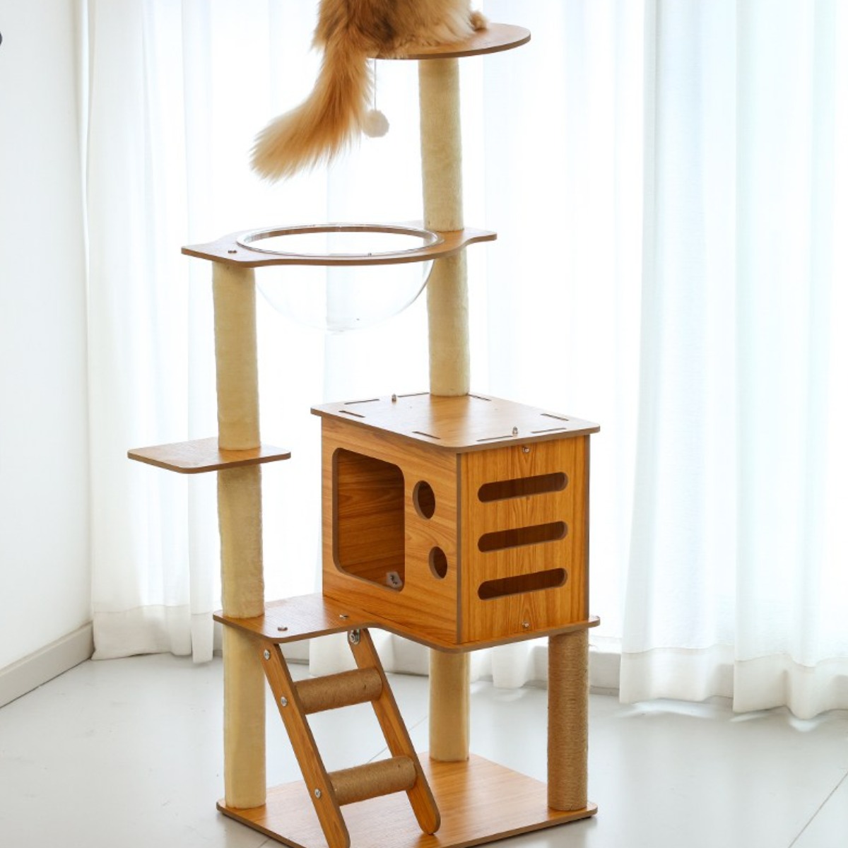 로뉴비러 원목 고양이 캣타워, 1개, cmw1033 60,000원