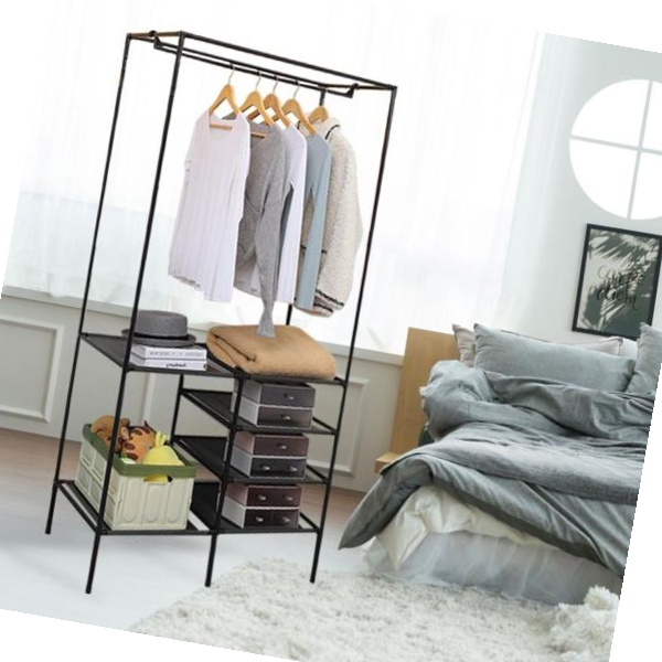 ZOZOFO 철제 스탠드 시스템 드레스룸 행거 이동식 스탠드행거 옷걸이행거 17,790원