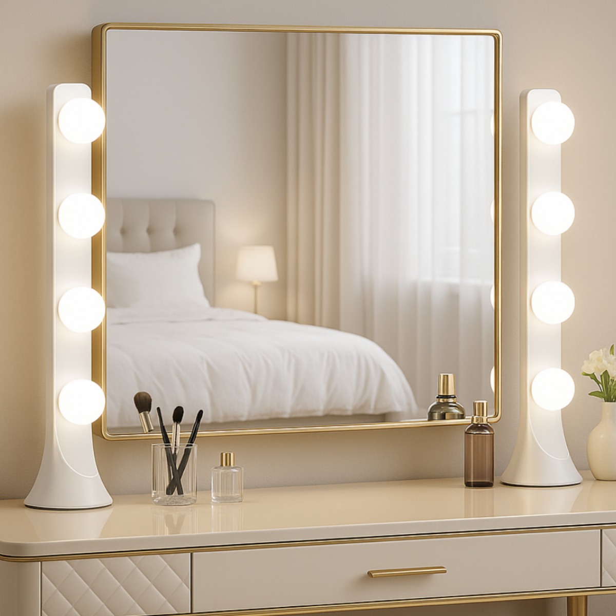 크레샤 LED 화장대조명 메이크업조명 3색 밝기조절가능 USB스탠드형 46,800원