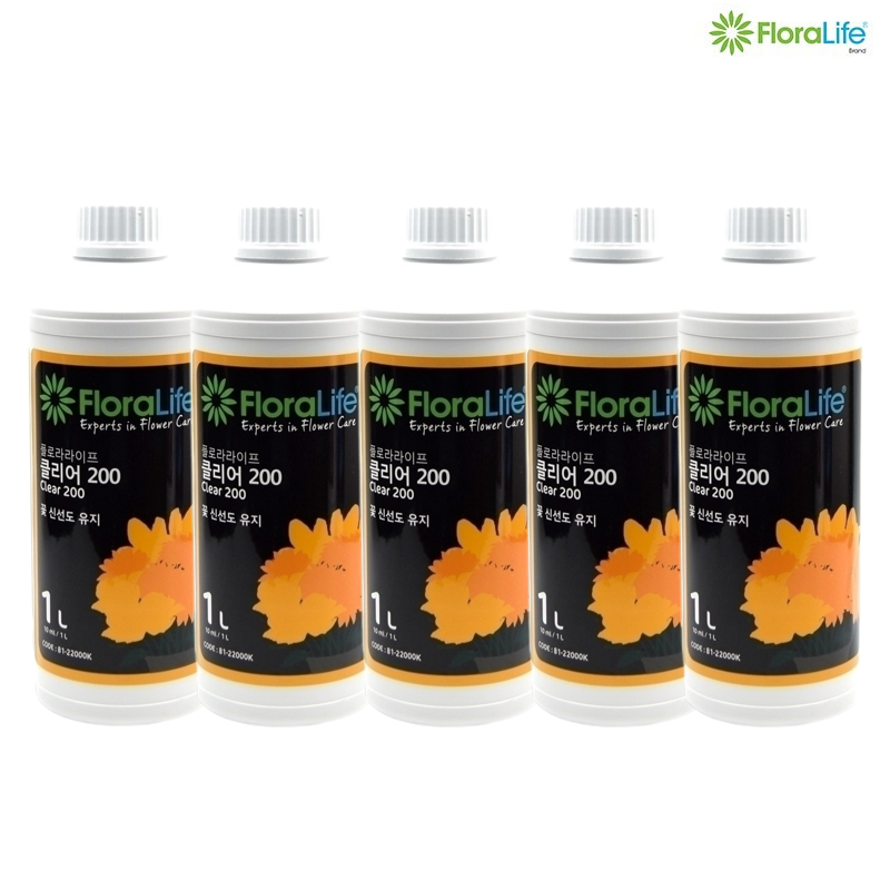 플로라라이프 절화 꽃 생화 수명 연장제 보존제 1L 오아시스 클리어200 +자재스토어 장갑셋트 65,000원