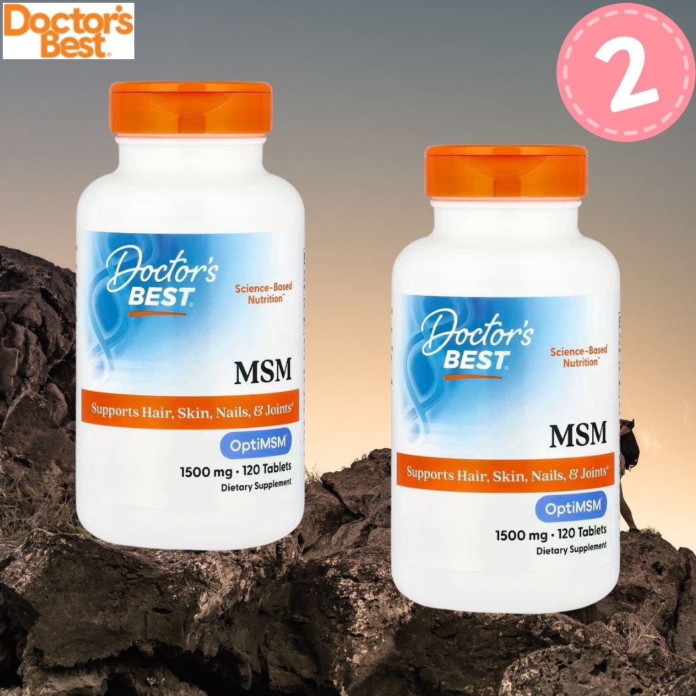 닥터스베스트 엠에스엠 MSM 1500mg 120정 2개 식이유황 식용유황 옵티MSM 30,900원
