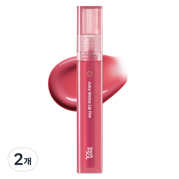 터치인솔 비건어게인 쥬시 글로시 립틴트, 플라워 샤워, 2개, 3.9g 25,800원