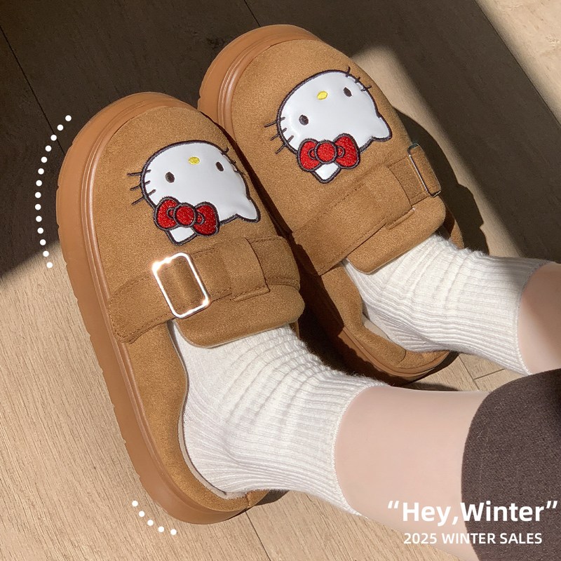 다나에 헬로키티 공식 라이선스 여성 겨울 기모 EVA 미끄럼 방지 털슬리퍼 +Integrated International Trade Co. Ltd 머리핀 17,900원