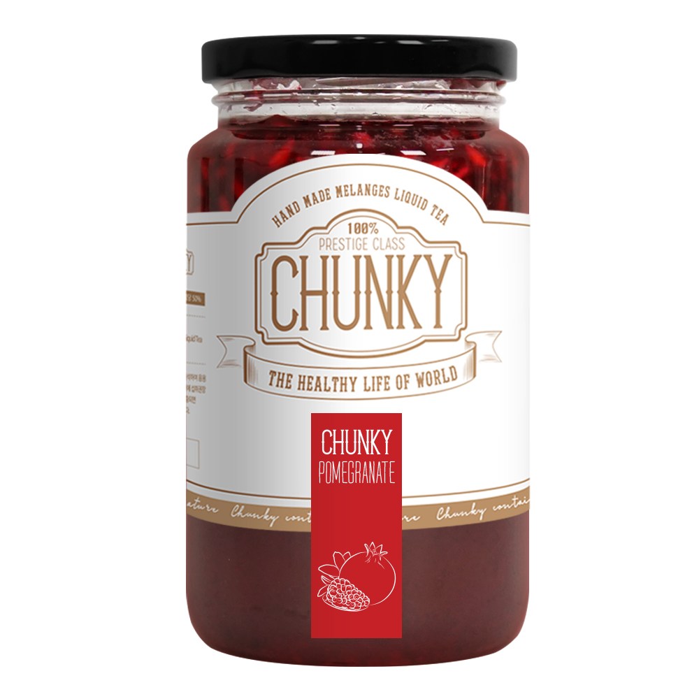 청키 수제청 석류청 원액 즙 수제 석류차 과일청, 500ml, 1개입, 1개, 700g 17,800원