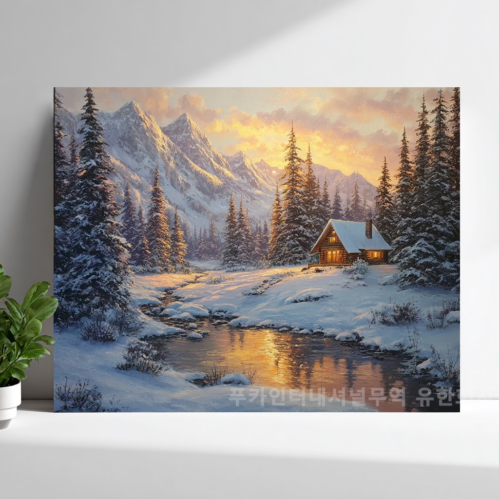 티레오 액자 캔버스형 보석십자수 DIY 키트 40X50cm 사무실 활력 기운 돈 들어오는 행운을 풍수 인테리어 선물용 PK-5707 22,610원