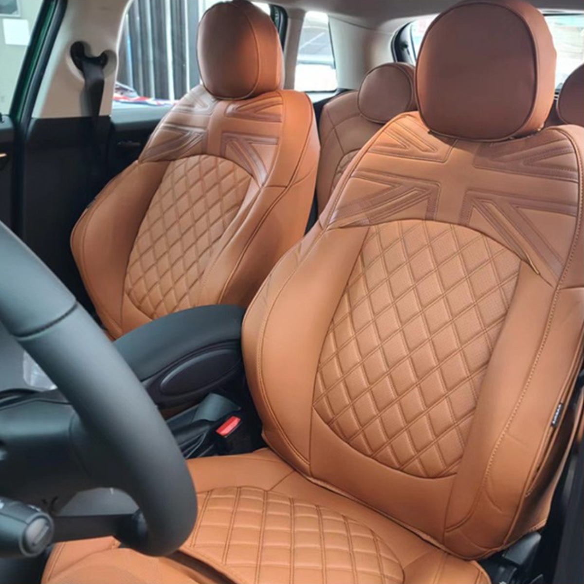 시트커버 미니쿠퍼 전용 맞춤형 가죽 풀 시트커버 차종별 시트 달라서 꼭 확인구매 F54 클럽맨 F55 5도어 F56 3도어 F57컨버터블 F60 컨트리맨,R시리즈 250,000원