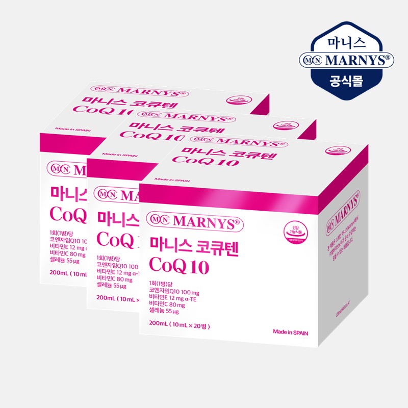 마니스 코큐텐 코엔자임 CoQ10 비타민 E C 20병 3박스, 20회분, 3박스 237,000원