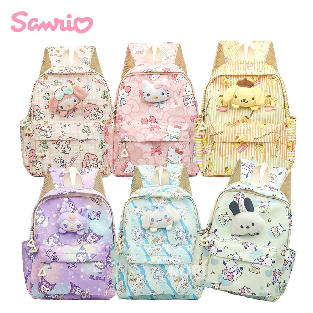 산리오 캐릭터 스프링 백팩 어린이가방 유치원 초등학생 어린이집 소풍 캠핑 배낭 자매룩 조카선물 15,900원
