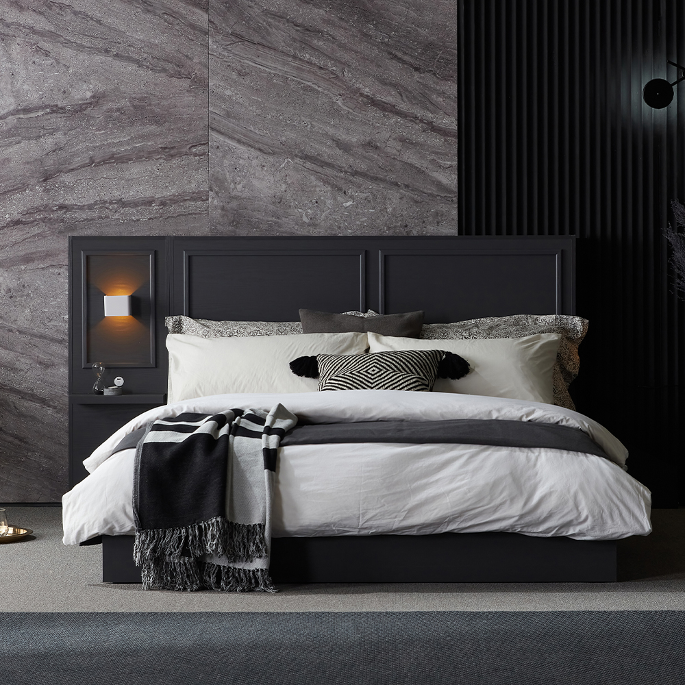 디아스침대 루이 호텔식 평상형 침대 + 매트리스 + 멀티패널 방문설치, 그레이, 현재가 679,000원