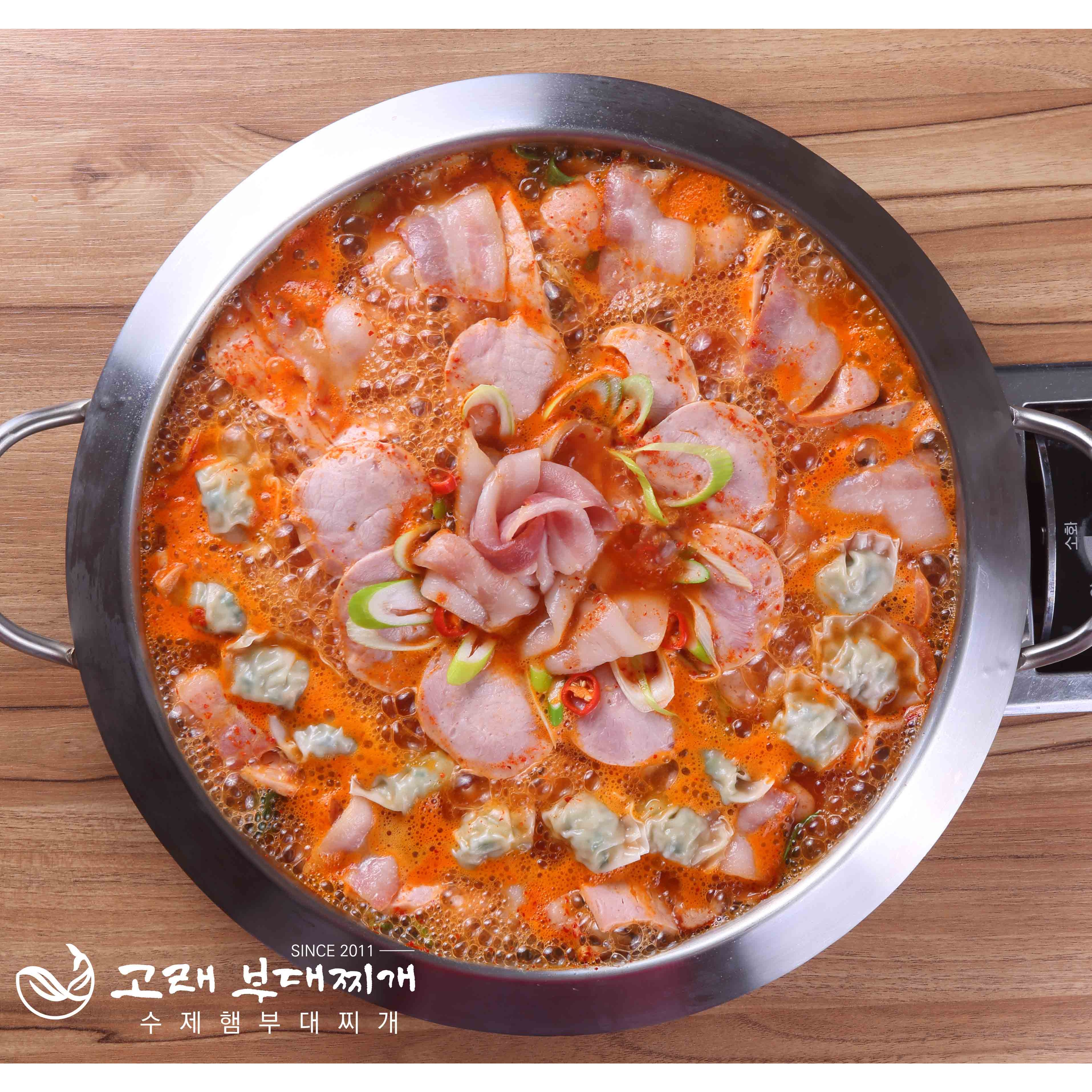 수제햄 꽃 부대찌개 밀키트 (2인분) 캠핑요리 쿠킹박스, 1개 24,000원