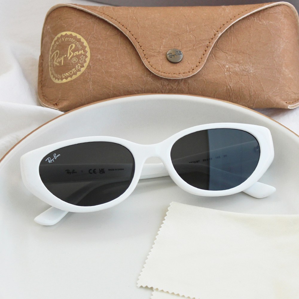 레이벤 선글라스 RB4457D (룩소티카 정식수입) 캣아이 타원 뿔테 164,160원