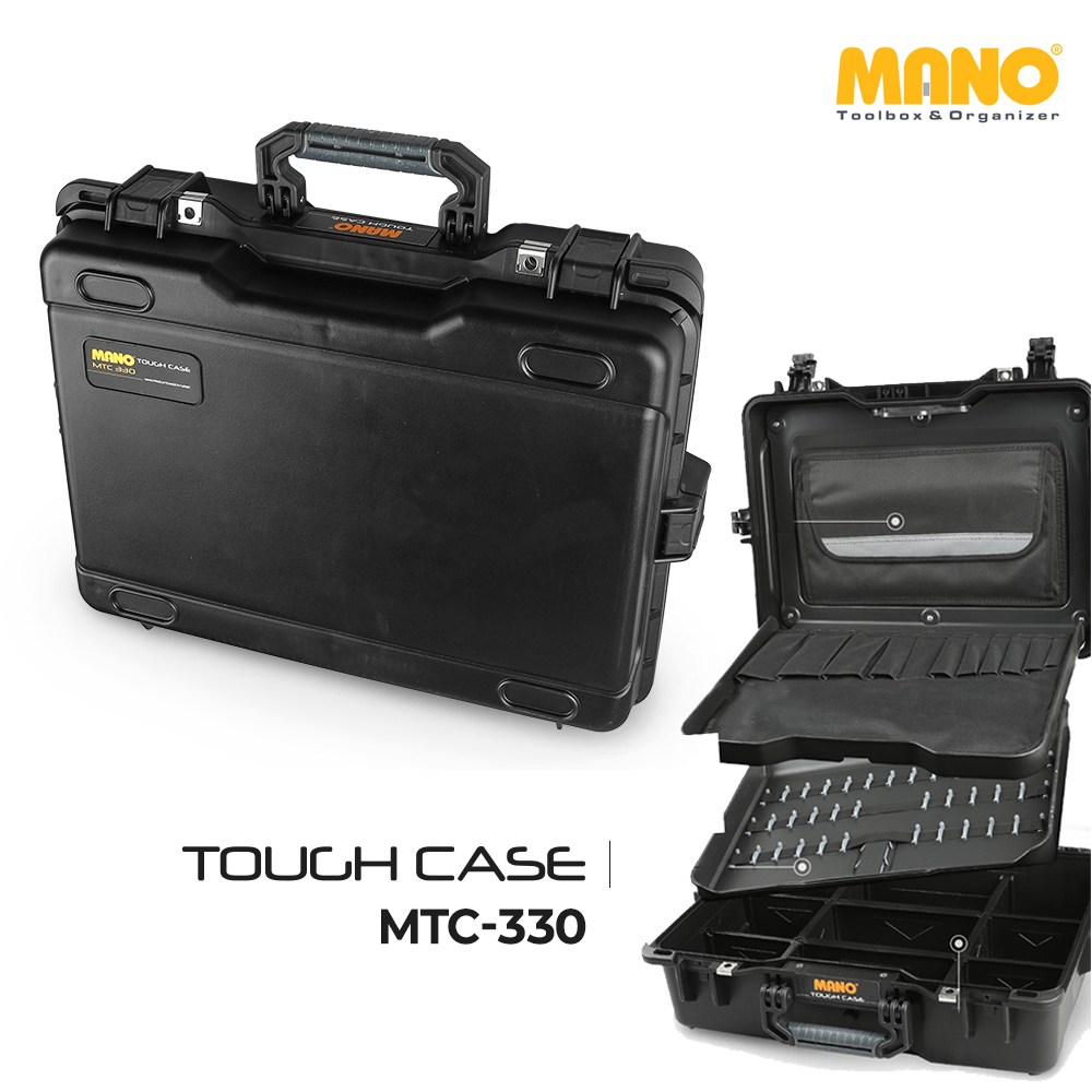 MANO 공구박스 하드케이스 MTC-330C 4가지수납 IP67 방수방진 충격방지 장비함 210,000원