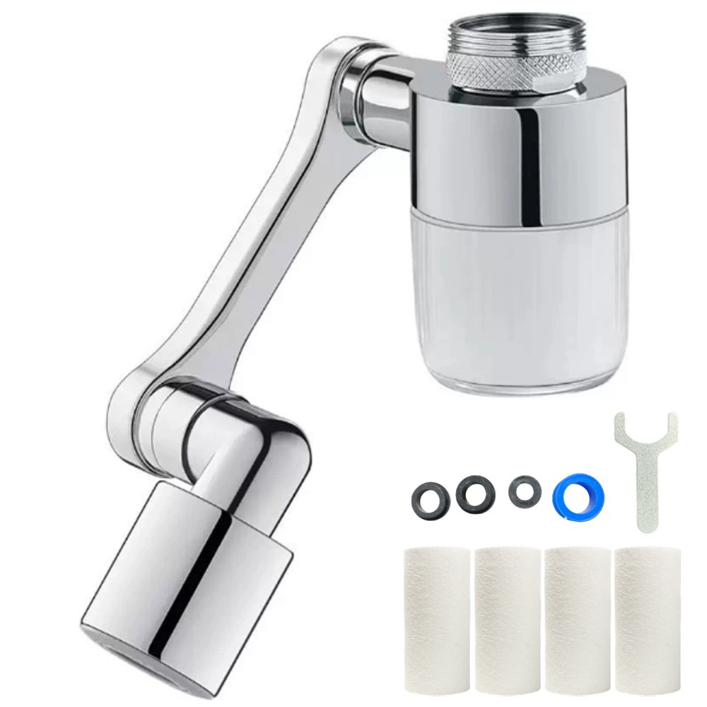 [국산필터] 다잘 1080도 회전 각도조절 듀얼분사 워터탭 13,990원