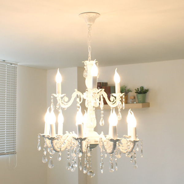 [데코하우스] 럭셔리로얄플레인2단등/9+3등/화이트/대형인테리어조명/완조립상품(국내당일발송) 382,200원