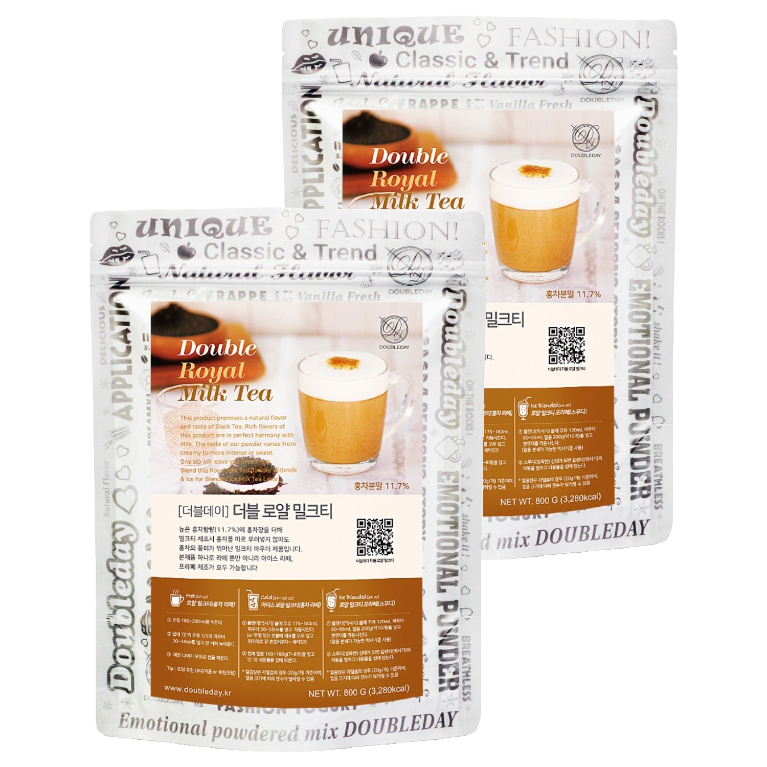 더블데이 로얄 밀크티 파우더, 800g, 1개입, 2개 27,040원