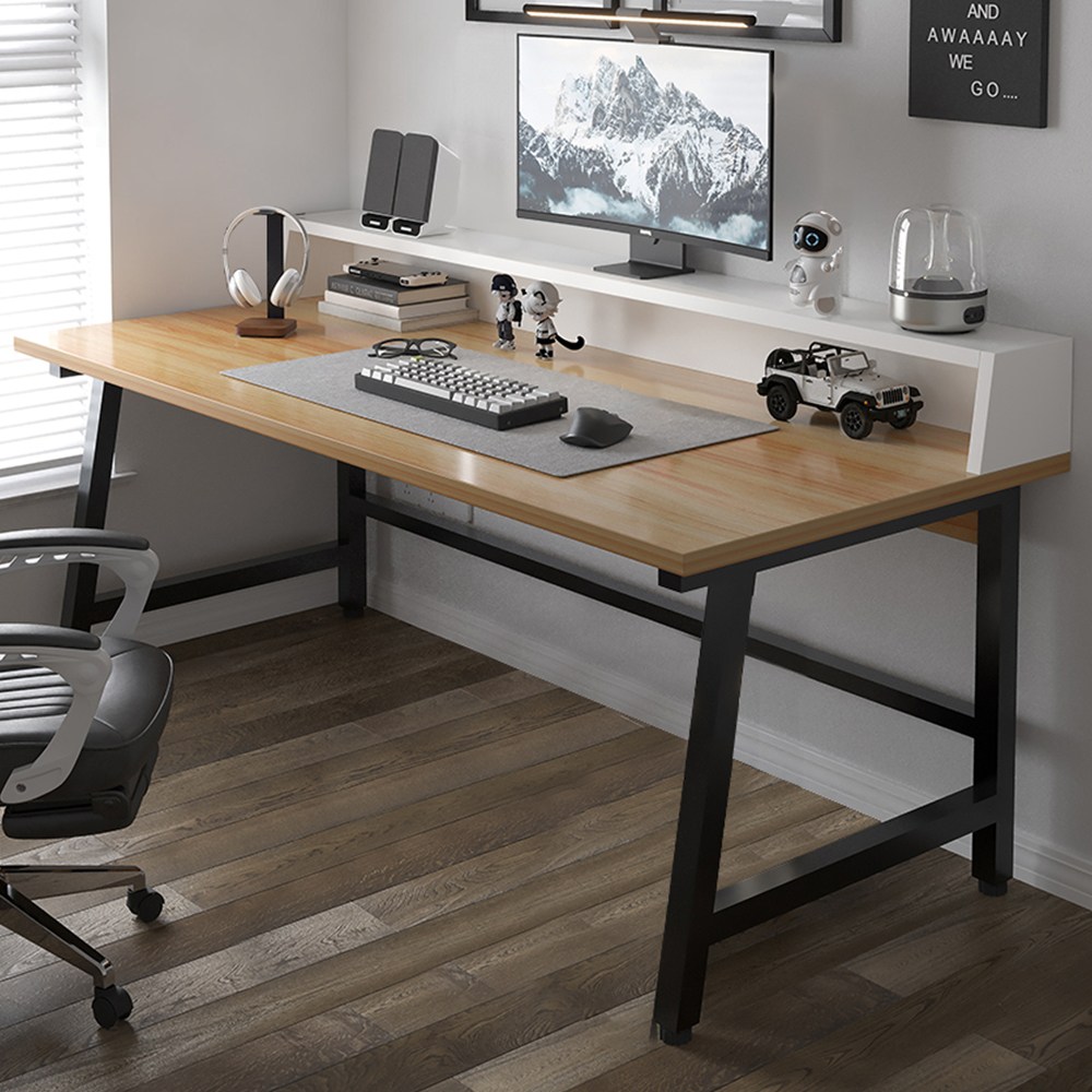 Sonipure 컴퓨터 책상 사무용 책상 수납 선반 책상 학생 책상, 나뭇결 25,800원