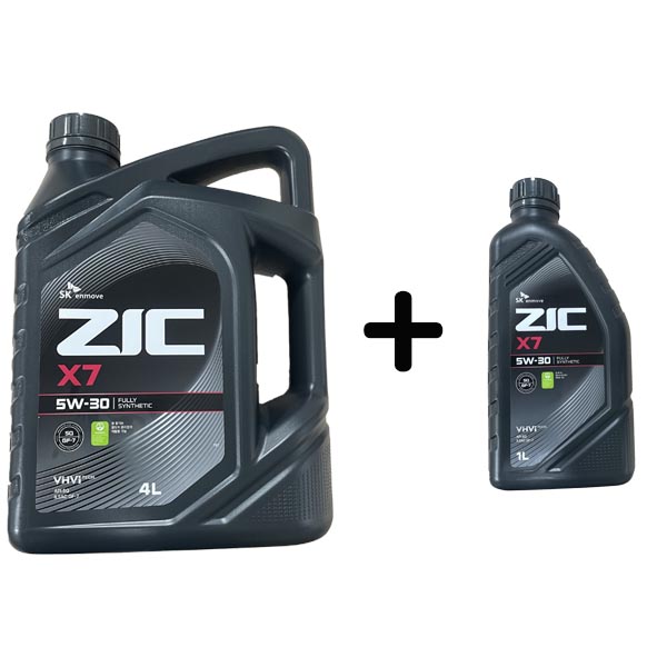 ZIC X7 5W30 SQ 4L 1개 + 1L 가솔린 엔진오일 20,000원