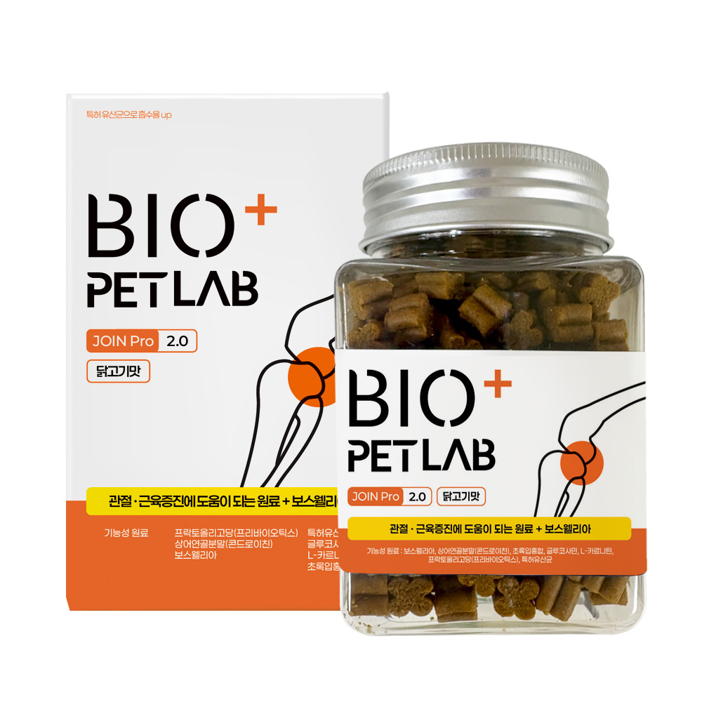바이오펫랩 조인프로 강아지 관절 영양제 콘드로이친 초록입홍합 슬개골 무릎근육 고함량 180g, 1개, 관절+장건강, 180g 33,900원