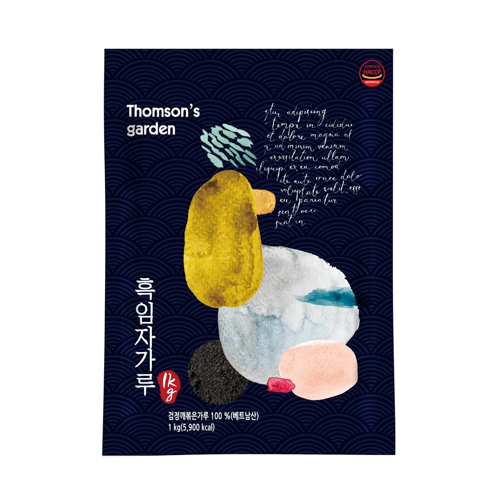 톰슨가든 100% 흑임자가루 분말 볶음 검정깨 볶은 검은깨, 1개 14,800원