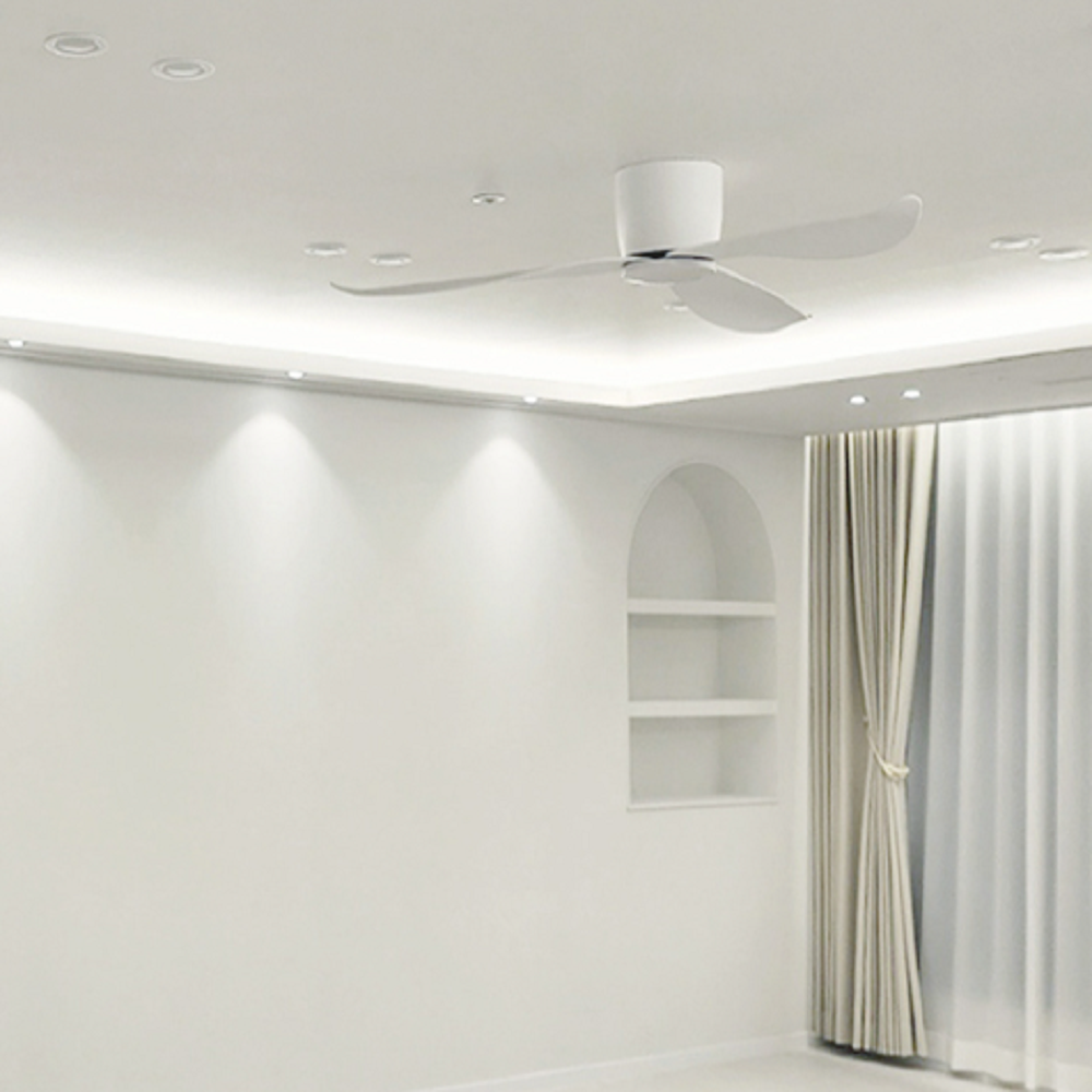 52인치 실링팬 천장형 선풍기 양방향 회전 여름 겨울 겸용 인테리어 거실 주방 매장 카페용 조명팬 280,000원