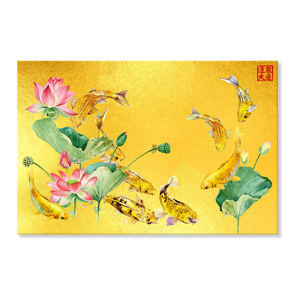 돈 들어오는 잉어 그림 풍수 인테리어 구어도 캔버스액자 94,900원