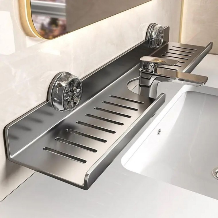 흡착식 무타공 세면대 욕실 광폭 선반 18,240원