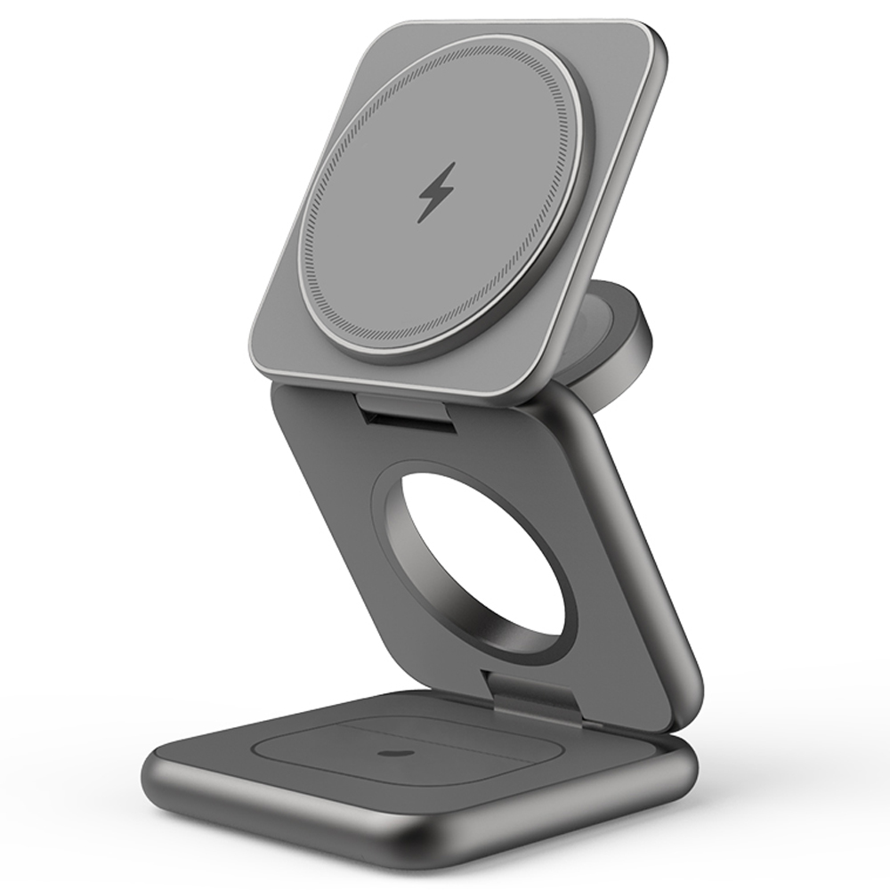 레드빈 더베러 3in1 무선충전기 P1-P-SG for Apple 맥세이프 애플워치, 스페이스그레이(CP-P1-P-SG), 1개 82,600원