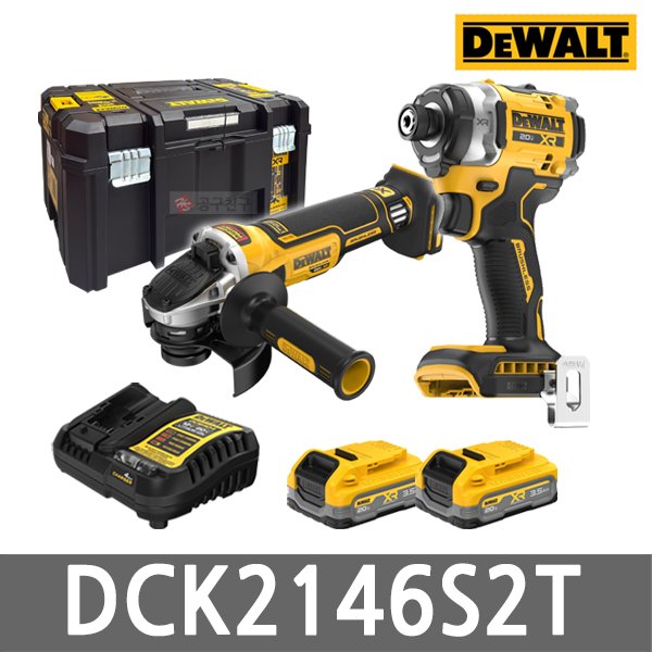 디월트 디월트 DCK2146S2T 충전 콤보세트 20V MAX DCF860N (임팩트 드라이버) + DCG4051N (그라인더) + 990,400원