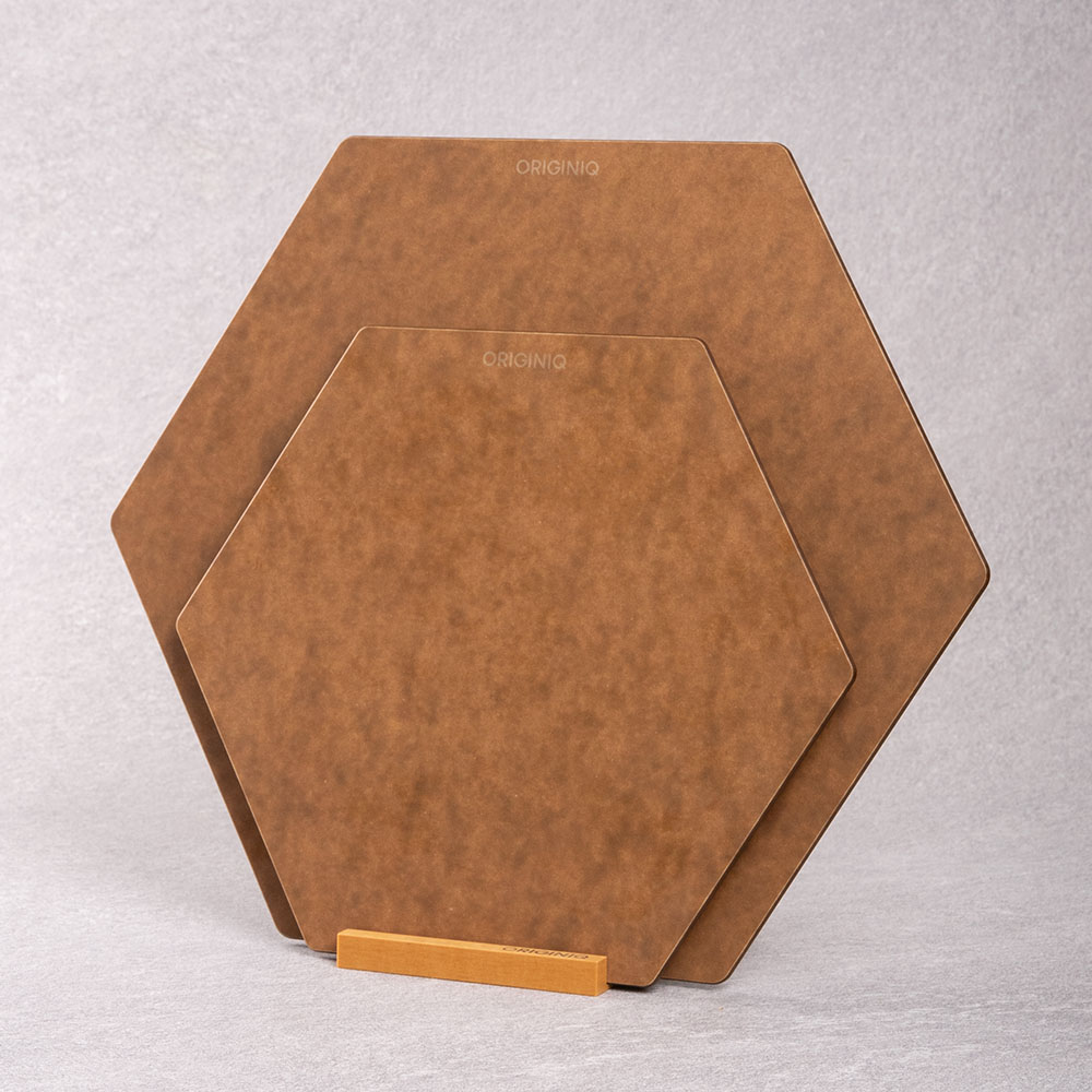 오리지니크 원목 나무 압축 도마 육각 플레이트 월넛 2종세트+6mm나무도마거치대 증정, 월넛, 1세트 75,480원