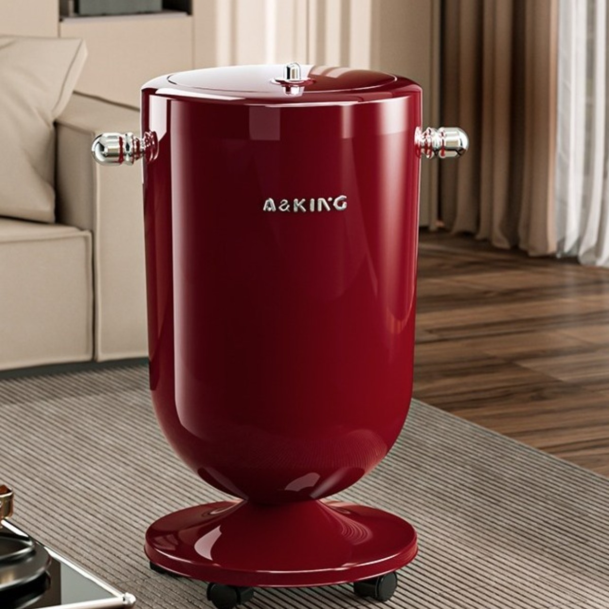 BYOU 모던 디자인 스탠딩 인테리어 쓰레기통 20L 이동식 대용량 거실 주방용 29,100원