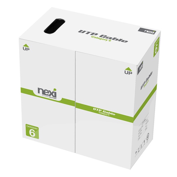 (NEXI) 넥시 CAT.6 UTP 랜케이블 300M (1롤/박스) 그레이 (NX627) 60,380원