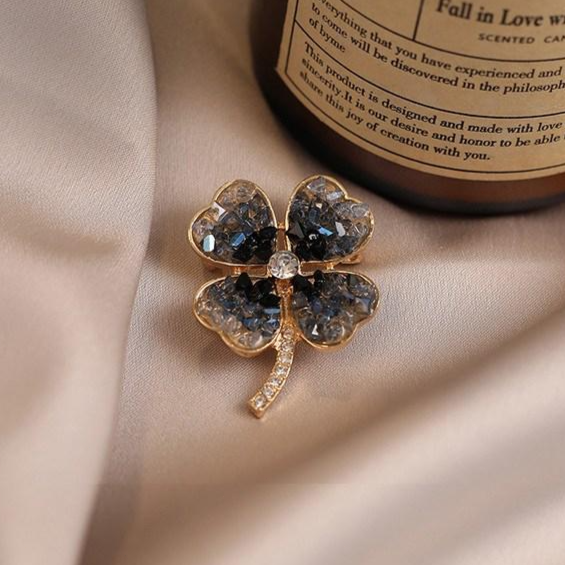 NXNA 925도금 14K 클로버에 호석브로치 코디악세사리 CZW-XZ003 45,800원