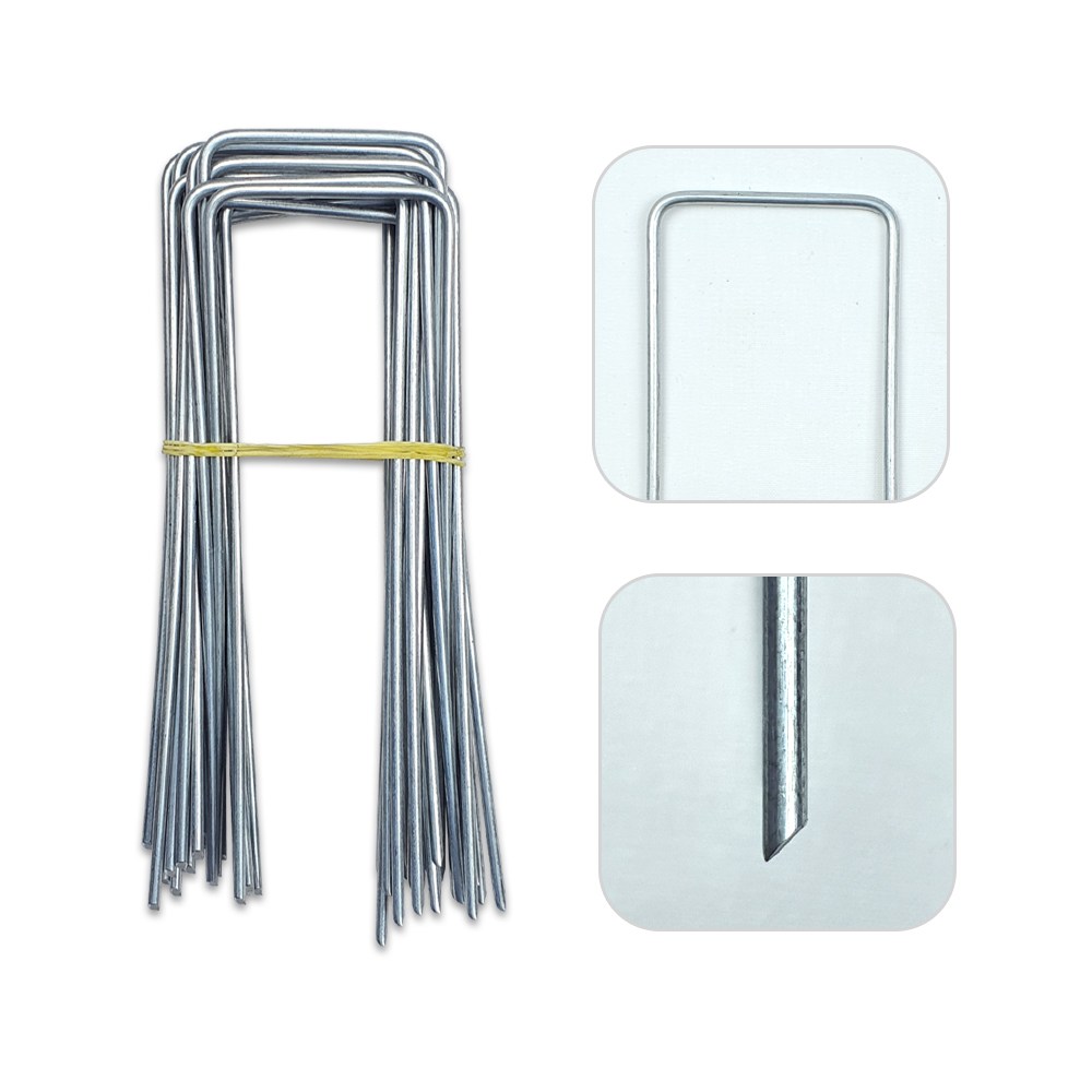 국내생산 5cm x 15cm (대) 부직포고정핀 멀칭고정핀 부직포핀 제초매트 야자매트 고정, 200개 12,400원