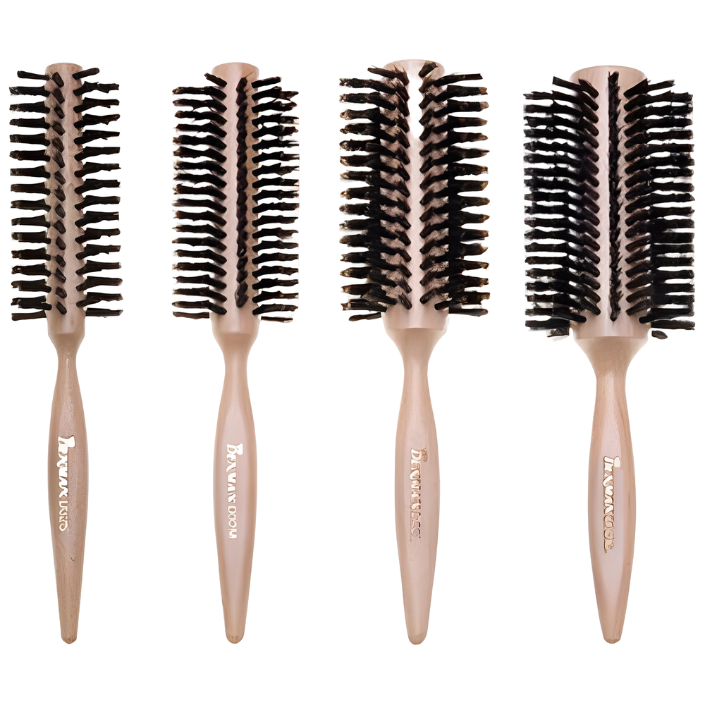 [Denman] 덴맨 D32 너도밤나무 컬링 롤 브러쉬 Wooden Curling Brush 4종 모음, 1개, S 43,500원