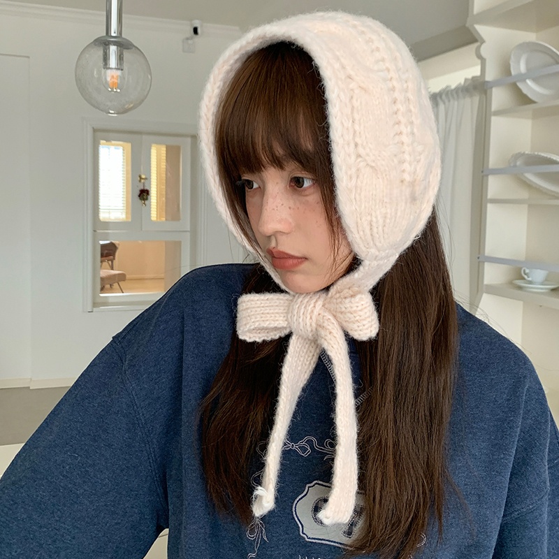 HALOPICK 여성 꽈배기 울 니트 귀도리 방한 이어머프 귀마개 10,600원