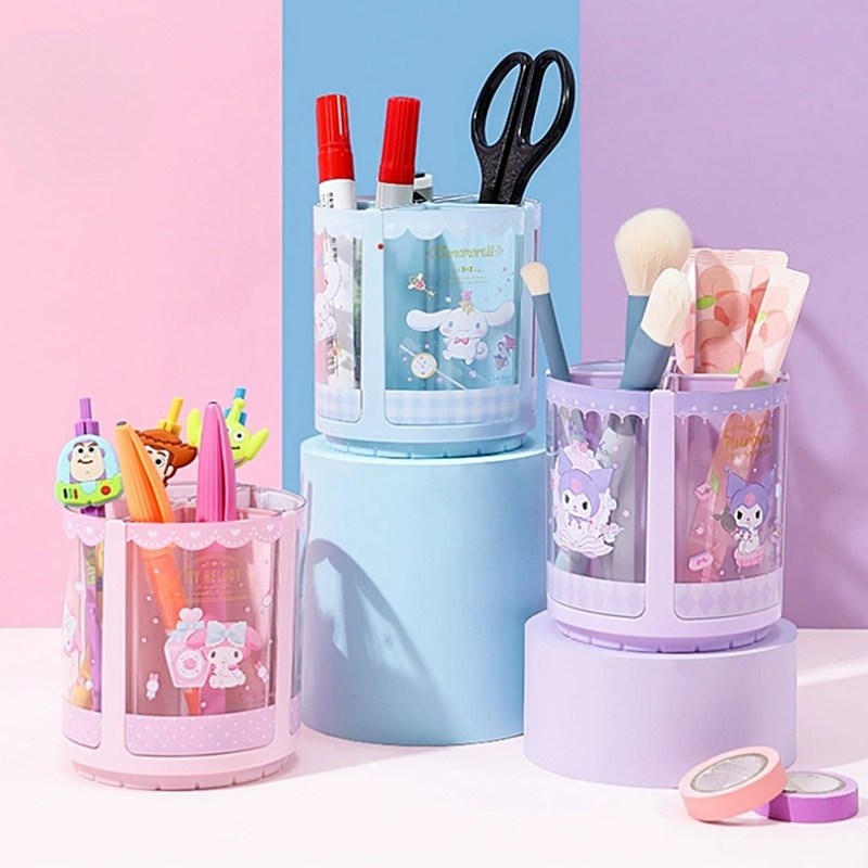 산리오 캐릭터 회전 연필꽂이 펜꽂이 펜 홀더 스탠드 시나모롤 마이멜로디 쿠로미 11,800원