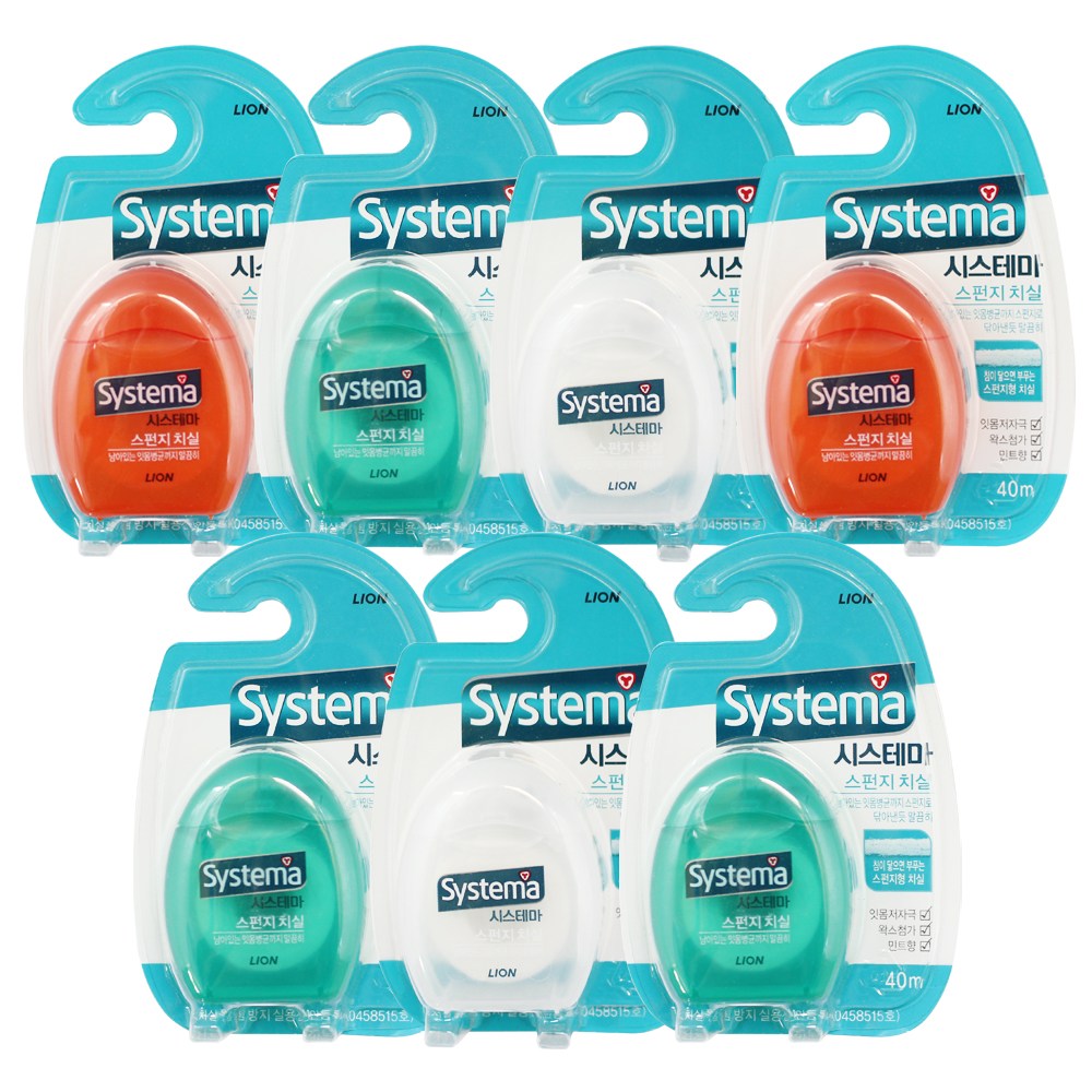 시스테마 스펀지 치실 40 m 랜덤발송 15,290원