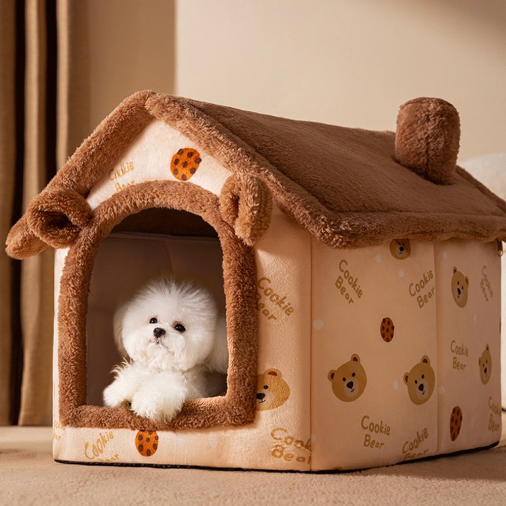 폴텐 푹신하고 포근한 논슬립 펫하우스 쿠션 세트, 브라운, 1세트 33,800원