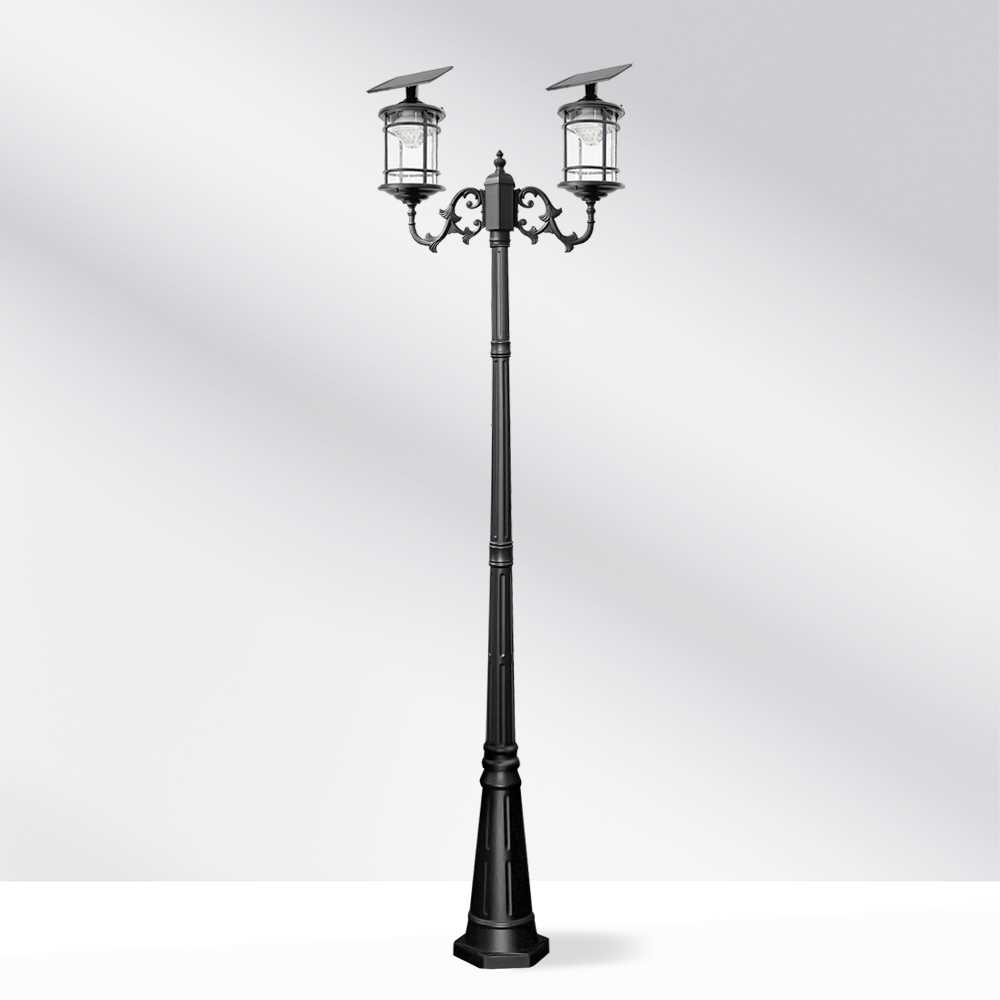 나눔조명 태양광 가로등 2등 볼라드등 열주등 전원주택 실외 정원 LED 366,000원