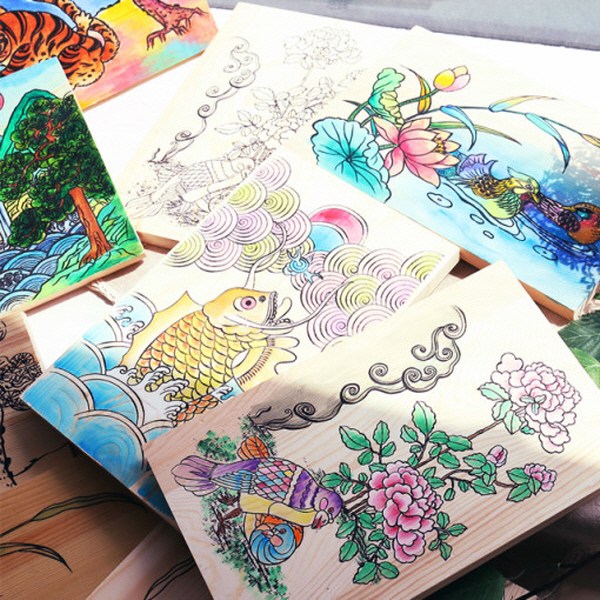 [핸즈스토어] 민화 나무 문패(액자) 만들기 6종 4,300원