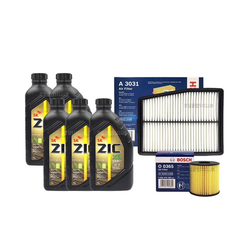 k5(DL3)하이브리드 지크x9제로(5L)엔진오일세트365-3031 86,650원