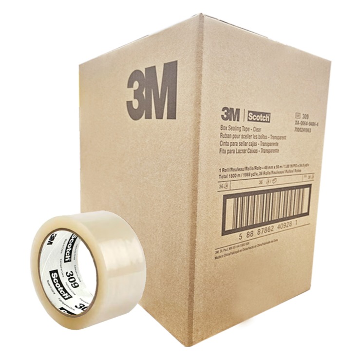 스카치 쓰리엠 아크릴 박스 테이프 투명 48mm x 50m 309, 36개 28,980원