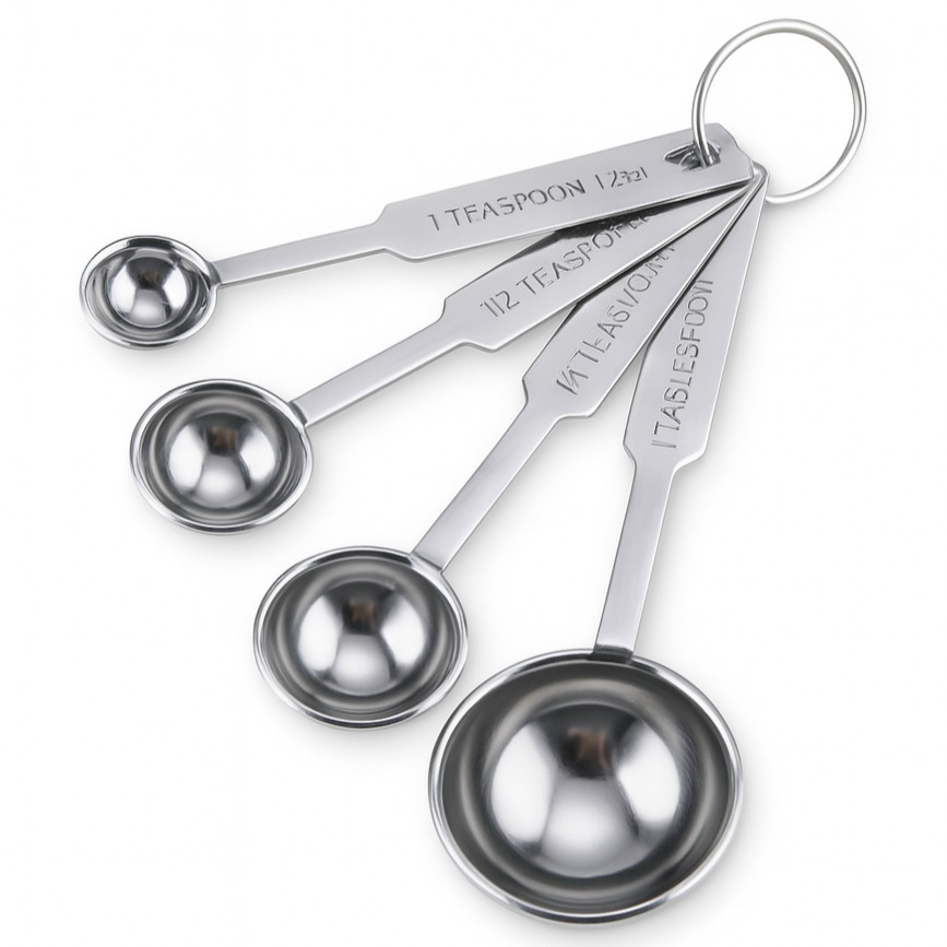 인글로우 스테인리스 주방 베이킹 계량 스푼 4종 세트, 1세트 5,390원