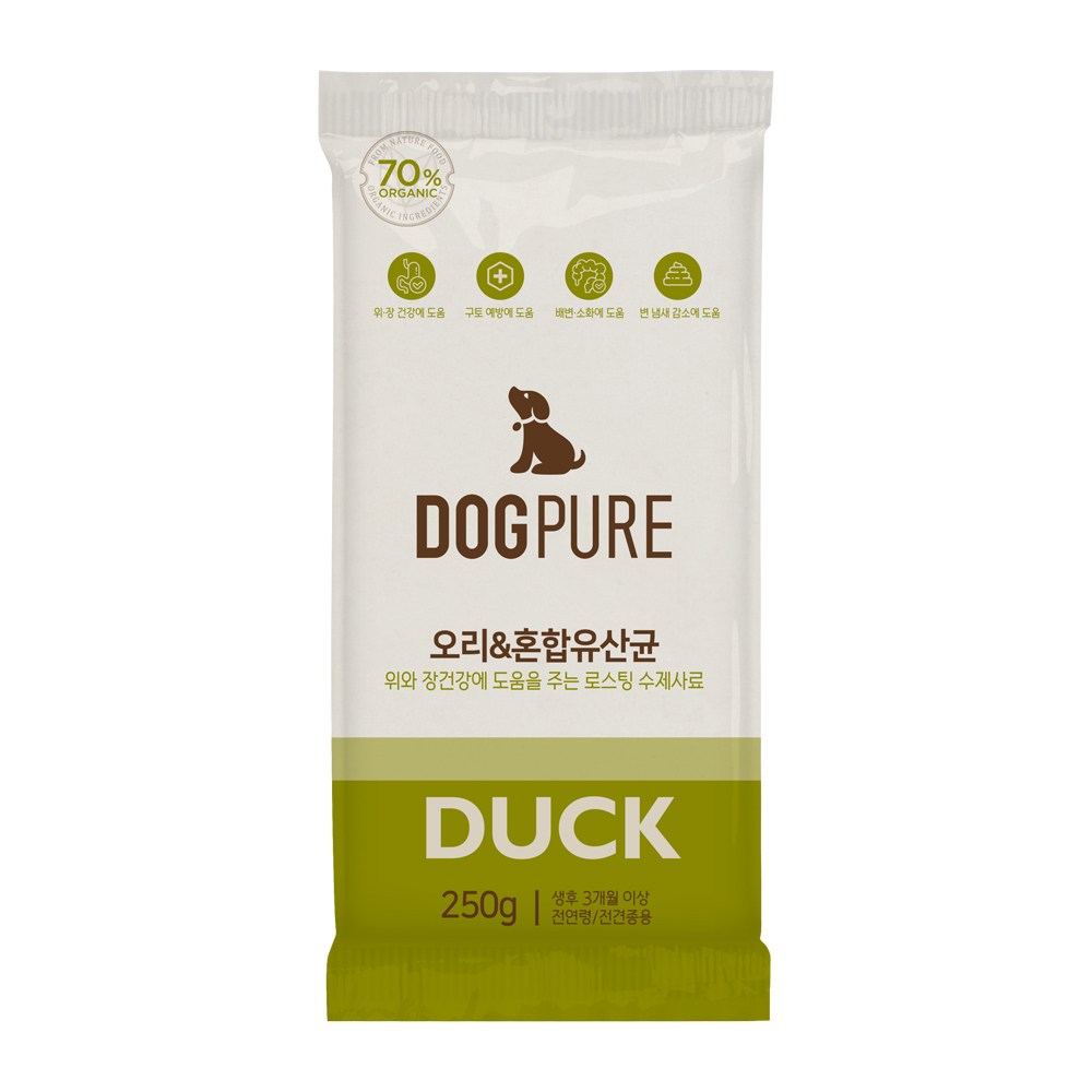 도그퓨어 위장건강 혼합유산균 애견사료 250g 5,500원